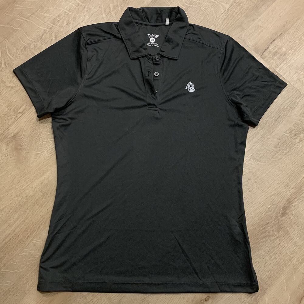 Clique Shelter Harbor Golf Club Polo Shirt Women's Medium Dark Gray Performance